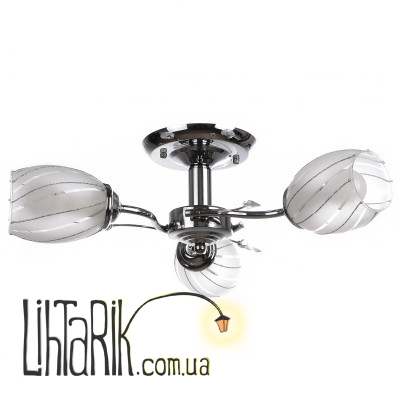 LK-222S/3 E14 CH Люстра потолочная (Brille L53-027)