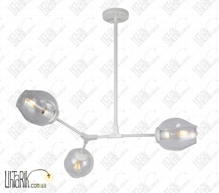 Levistella потолочная подвесная люстра 752L7731-3 WH CL (752L7731-3 WH+CL)
