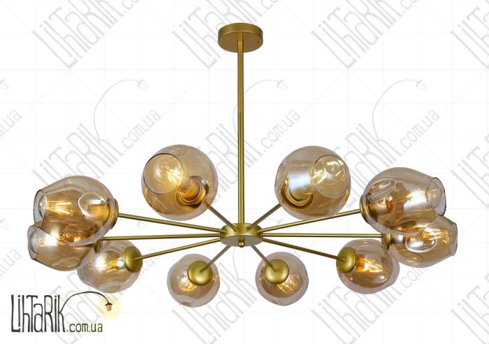 Levistella потолочна люстра 7526039-10 GD BR (7526039-8 GD+BR)