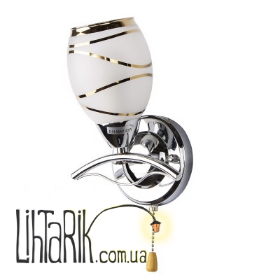 LK-242W/1 E14 CH Бра с выключателем (Brille L66-001)