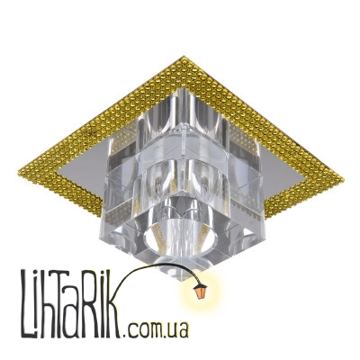 HDL-G164 White Crystal светильник точечный декоративный (Brille 162340)