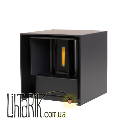 AL-291/2х3W WW COB IP65 BK подсветка (Brille 34-335)