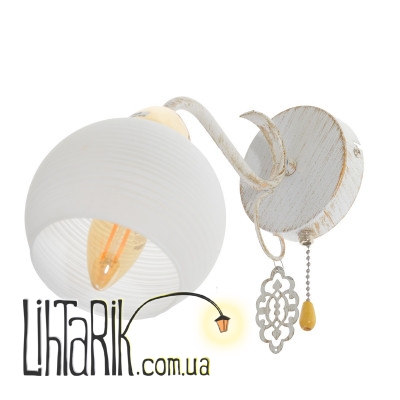 LK-671W/1 E14 WH/G бра (Brille 29-141)