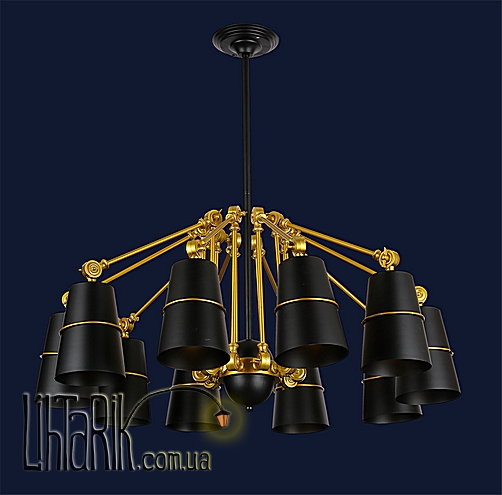 Levistella Люстра 756PR9539-10 GD BK (756PR9539-10 GD+BK)