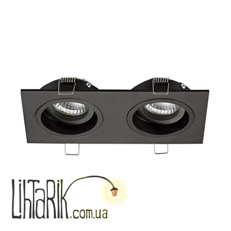 Потолочный светильник Zuma Line CHUCK DL2 SQUARE 20068-BK (копия)