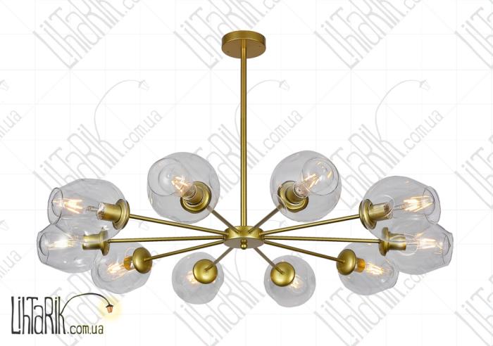Levistella потолочна люстра 7526039-10 GD CL (7526039-8 GD+CL)