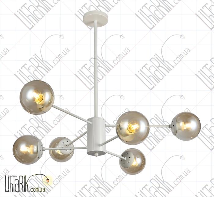 Levistella потолочная люстрая 7526033-6 WH+BR
