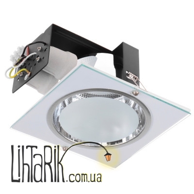 DL-24/2x60W WH E27 Потолочный встроенный светильник (Brille 154203)