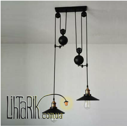 Подвес Carlo De Santi Лофт с гирьками на 2 лампы 504005963