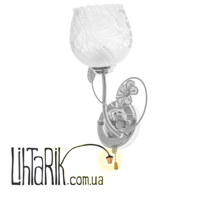 LK-597W/1 E27 CH бра (Brille 26-941)