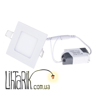 LED-37/3W CW Потолочный встроенный светильник led (Brille L121-066)