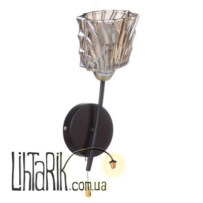 BR-593W/1 E14 BZ+W Бра с выключателем (Brille L66-058)