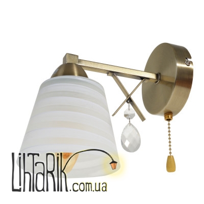 LK-673W/1 E27 AB бра (Brille 29-143)