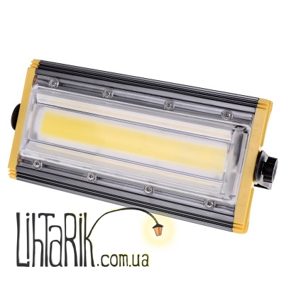 HL-44/50W COB CW прожектор led желтый (Brille 32-564)