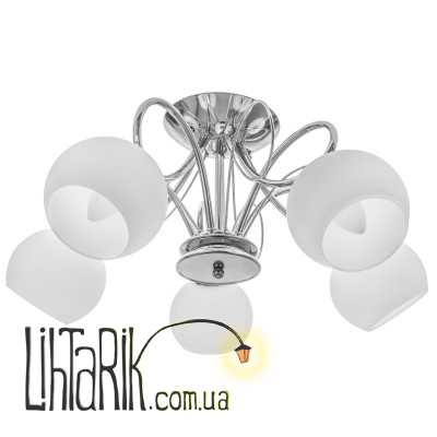 LK-569S/5 E27 CH люстра (Brille 23-154)