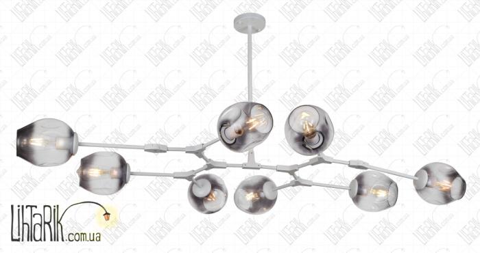 Levistella потолочная подвесная люстра 752L7731-8 WH BK (752L7731-8 WH+BK)