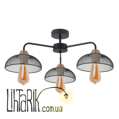 BL-594C/3 E14 BK люстра (Brille 23-813)