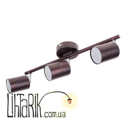 HTL-207/3 GU10 BR светильник спот (Brille 26-788)