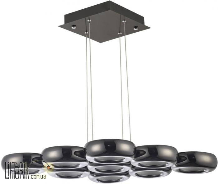 Auhilon Светильник подвесной TYTANIO-9 LED Perowy czarny (MD16012-9 PB)