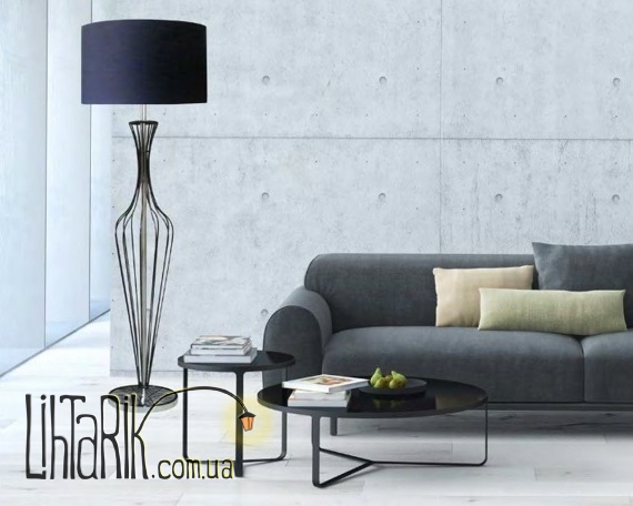 Торшер Zuma Line HUGO TS-120630F-BK