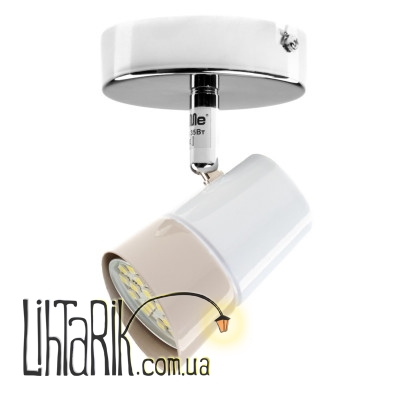 HTL-184/1 GU10 CH+WH светильник спот (Brille 26-722)