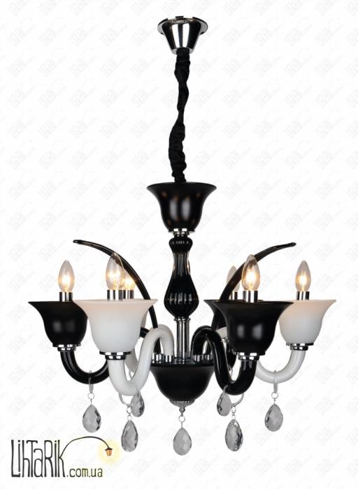 Levistella Подвесная люстра 720MA2067-6 BK-WH