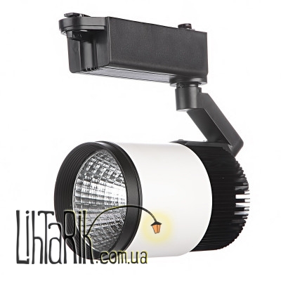 LED-405/20W CW COB WH/BK Трековый led светильник (Brille 32-039)