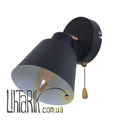 HTL-208/1 E14 BK/Cooper светильник спот (Brille 26-790)