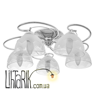 LK-593S/5 E27 CH люстра (Brille 23-211)