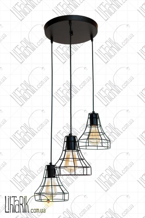 Подвес-лофт 7528876F-3 BK (300)