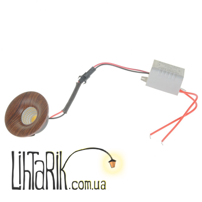 LED-199/3W NW RED Wood светильник точечный (Brille 36-197)