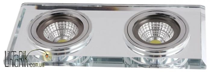 Auhilon точечный светильник LUK II CLEAR 2p Sre (CG-03/2 SQ CLEAR)