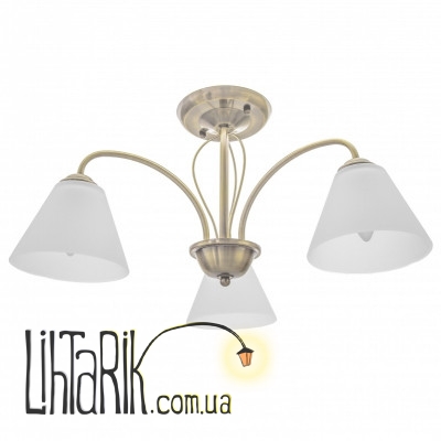 LK-566S/3 E27 AB люстра (Brille 23-147)