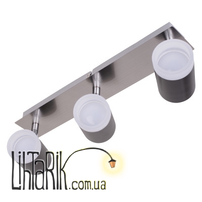 HTL-206/3 GU10 for LED SN+BK светильник спот (Brille 26-784)