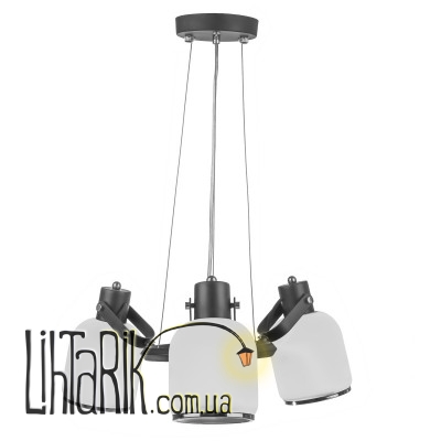 LK-563S/3 E27 BK люстра (Brille 23-114)