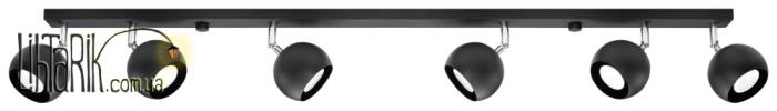 SOLLUX LIGHTING Светильник припотолочный OCULARE 6L Czarny SL.0448