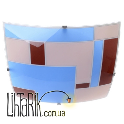 W-373/2 E27 Orange/Blue светильник настенно-потолочный (Brille 171265)