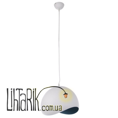 BL-222S/1 E27 WH/BL люстра (Brille 22-035)