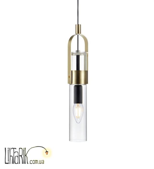Подвесной светильник Markslojd WINSTON Pendant 1L Brushed Brass/Clear (106844)