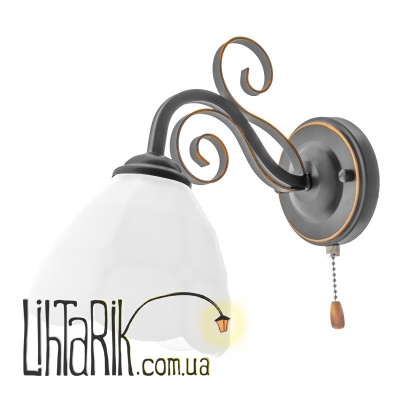 LK-577W/1 E27 BK бра (Brille 26-917)