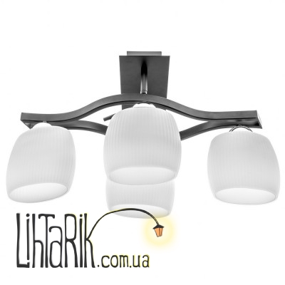 BR-01 462S/4 E27 BK люстра (Brille 23-067)