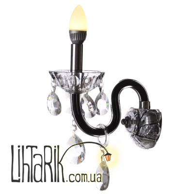 BCL-383W/1 E14 Бра хрустальное свеча (Brille L115-038)