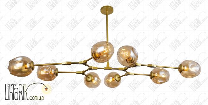 Levistella потолочная подвесная люстра 752L7731-8 GD BR (752L7731-8 GD+BR)