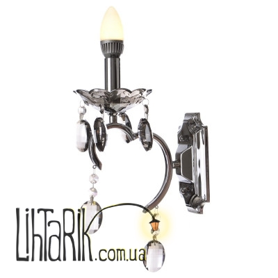 BCL-378W/1 E14 Бра хрустальное свеча (Brille L115-017)