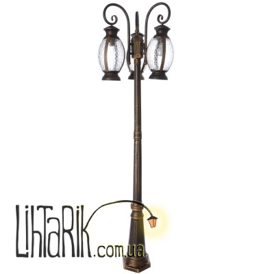 GL-99 E-3 DL BK/G Уличный фонарь (Brille 34-054)