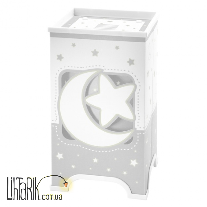 Детская настольная лампа Dalber Moon Grey 63230E