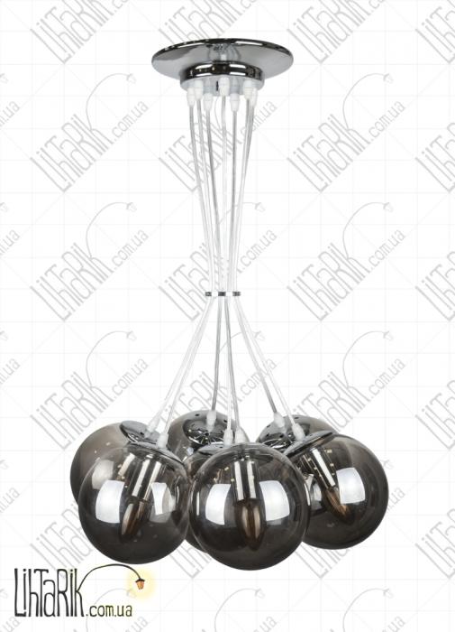Levistella подвесная люстра 756PR150F-7 CR BK (756PR150F-7 CR+BK)