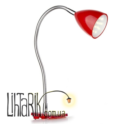 MTL-22 1.8W RED Настольная лампа на прищепке led (Brille L85-004)