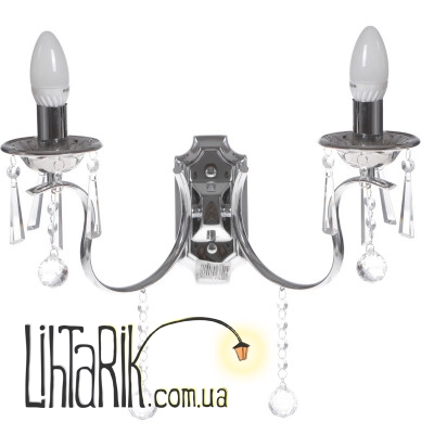 BR-01 313W/2 Бра хрустальное свеча (Brille YL121)