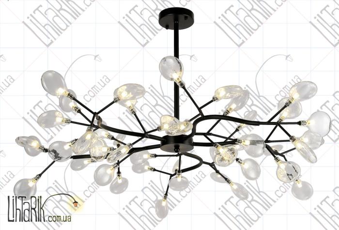 Levistella потолочная люстра 918LP447-45 BK CL (918LP447-45 BK+CL)